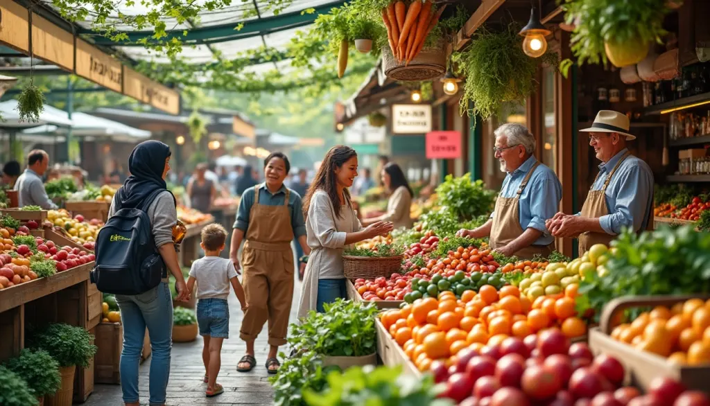 Explorer les marchés bio et locaux pour des achats écoresponsables