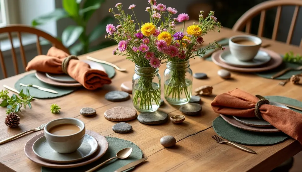 Bricolages à faire pour une déco de table écoresponsable