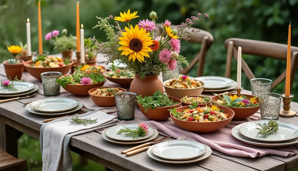Menuser une table de fête avec zéro déchet