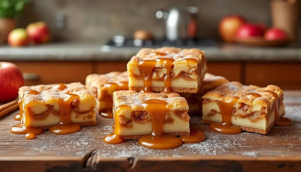 irresistible apple caramel bars you’ll want to bake again 😋🍏