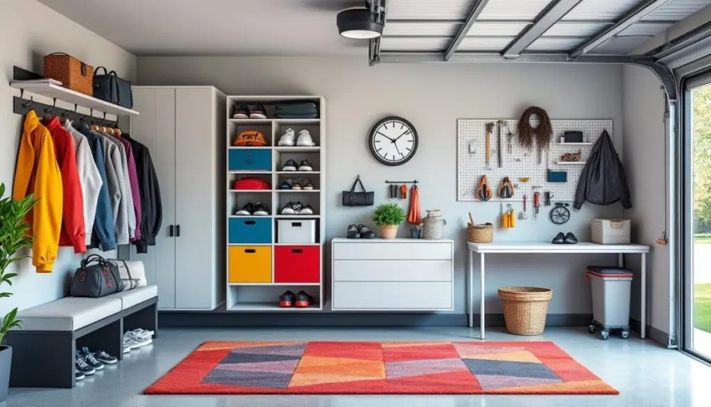 Garage Drop Zone Hacks 🚗✨ to Declutter Your Entryway