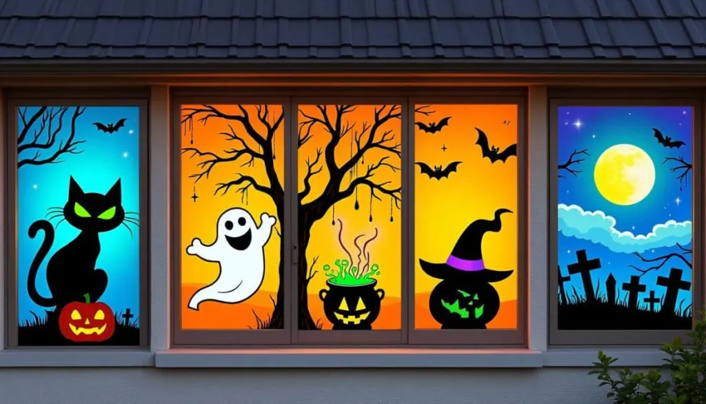 Spooky-But-Easy Halloween Window Painting Ideas 👻🖌️
