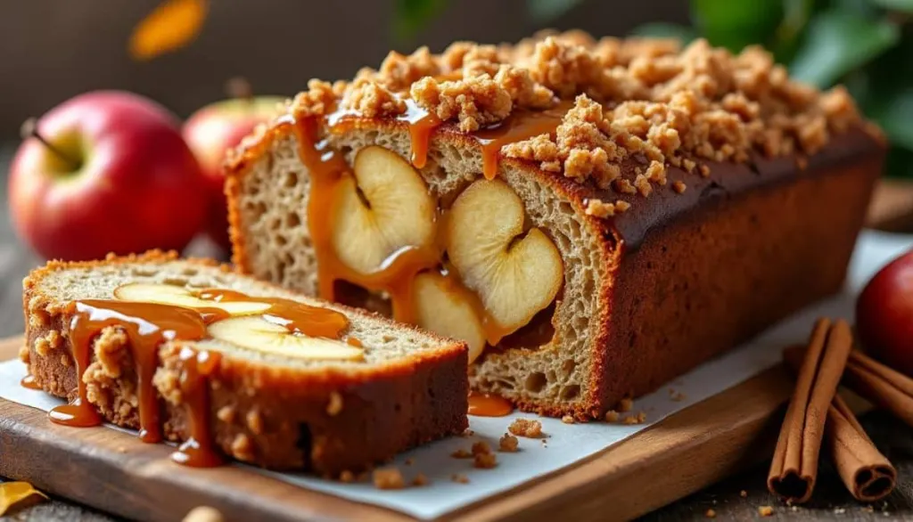 caramel apple crumble bread: a sweet winner 🥇🍏🍞
