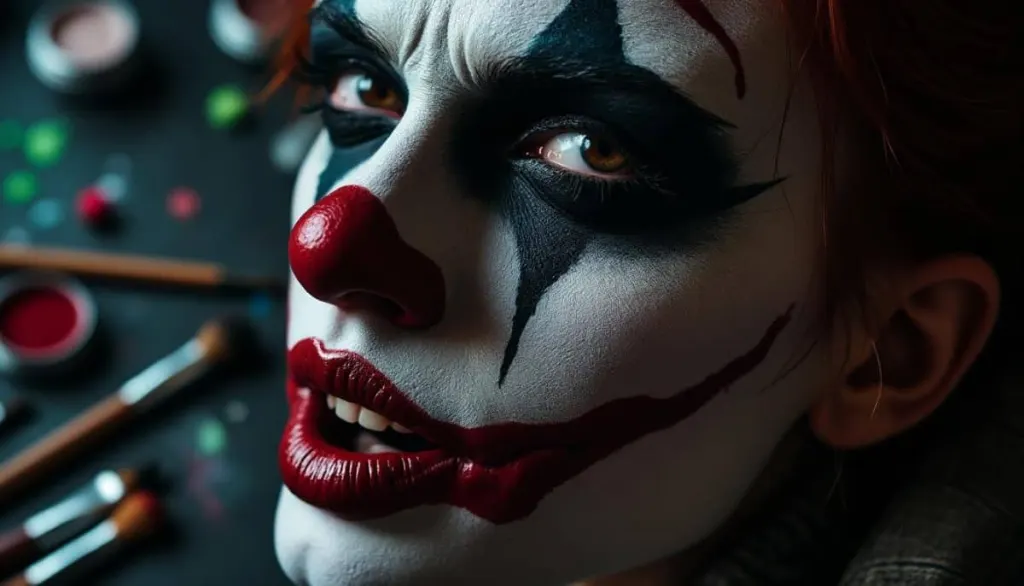 Terrifying Clown Makeup Tutorial 🎨🤡: Create a Look That Haunts, Not Amuses