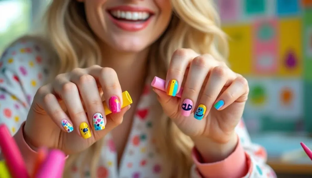 fun and creative teacher nail ideas students will love 🎨✏️