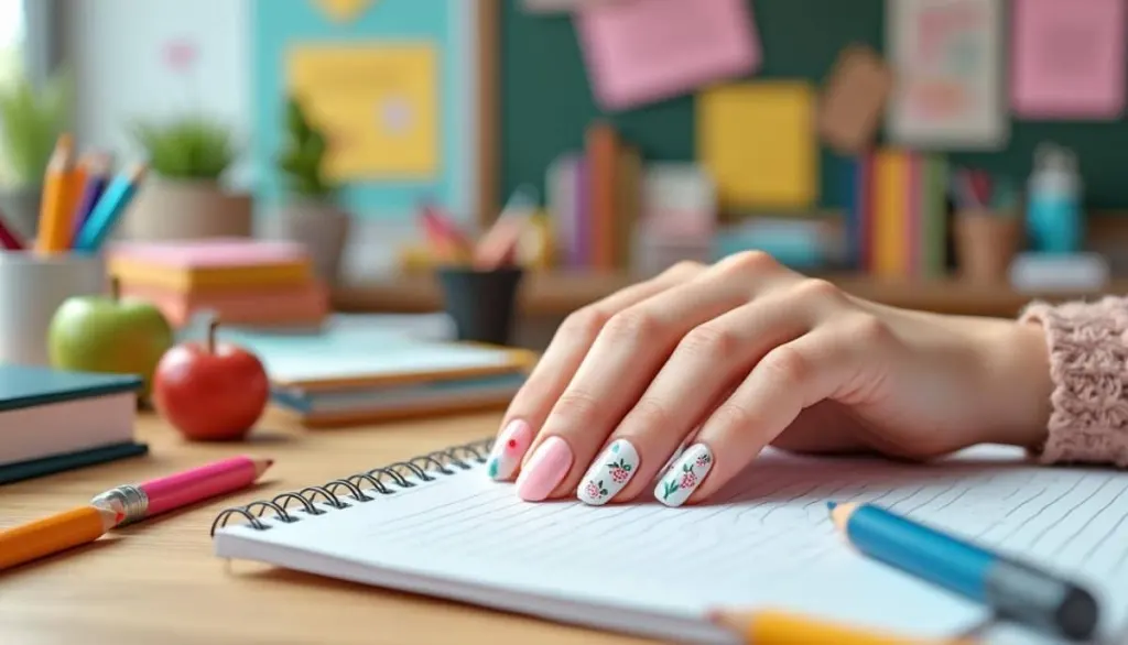 Adorable Teacher Nail Ideas for 2025 🍎✏️