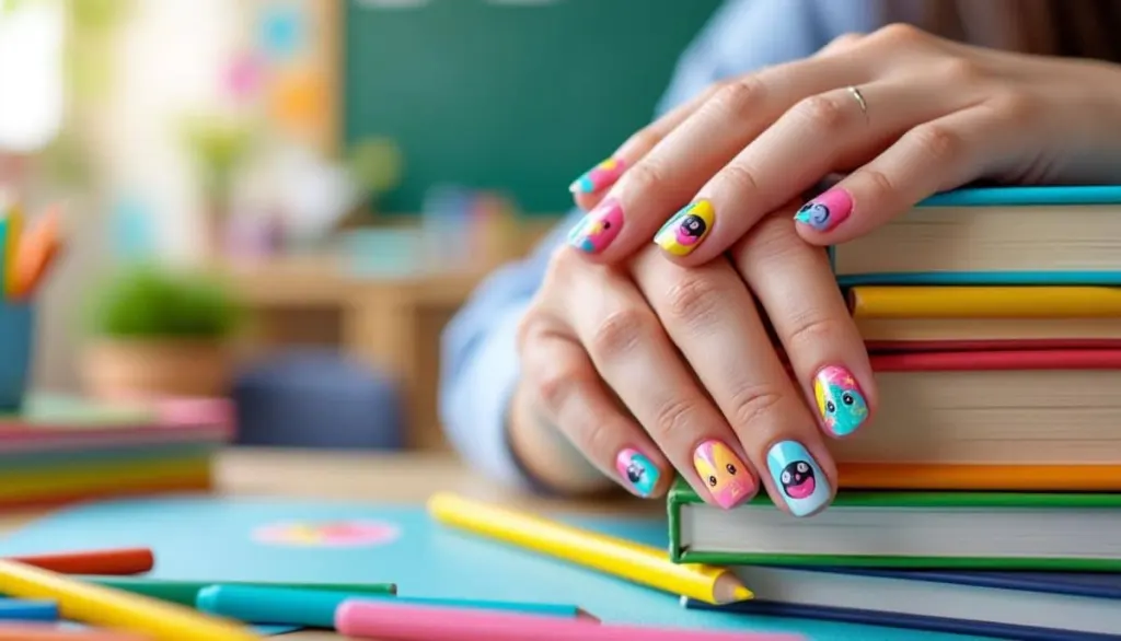 Adorable Nail Ideas for Elementary Teachers Kids Will Love 🎨✨