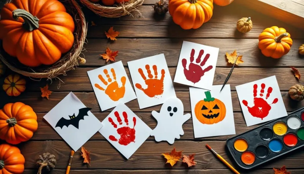 Spooky Handprint Art 🎃👻: Halloween Keepsake Ideas for Kids