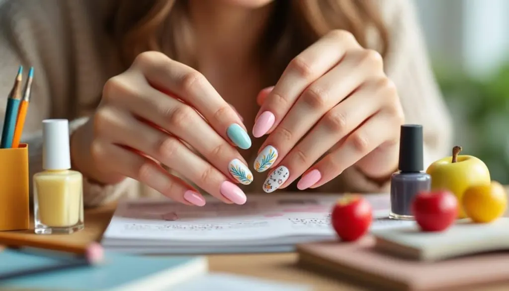 easy diy school nails you’ll love 🎨💅