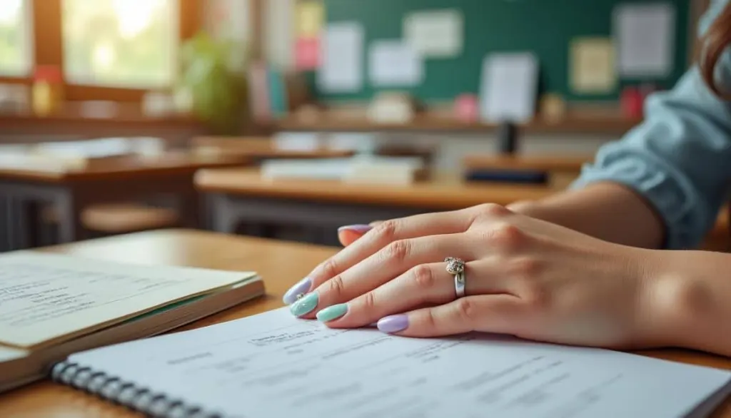 teacher nails: express your style 💅 without breaking the rules