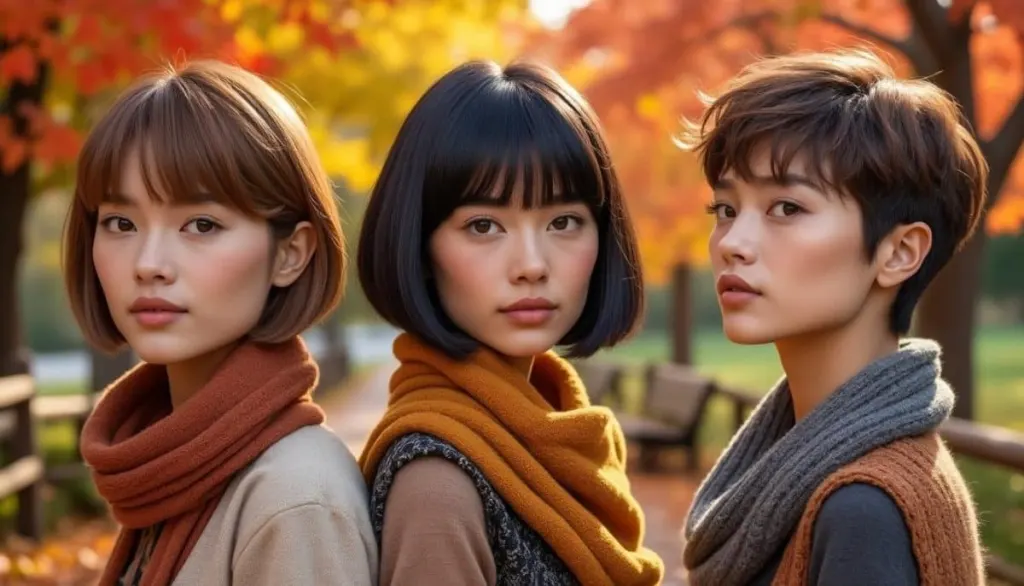 Chic Short Hairstyles for Fall 🍂✂️