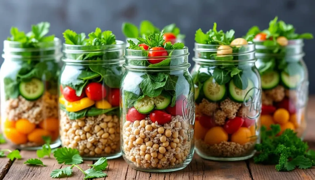 Fresh Gluten-Free Mason Jar Salads for Easy Meal Prep