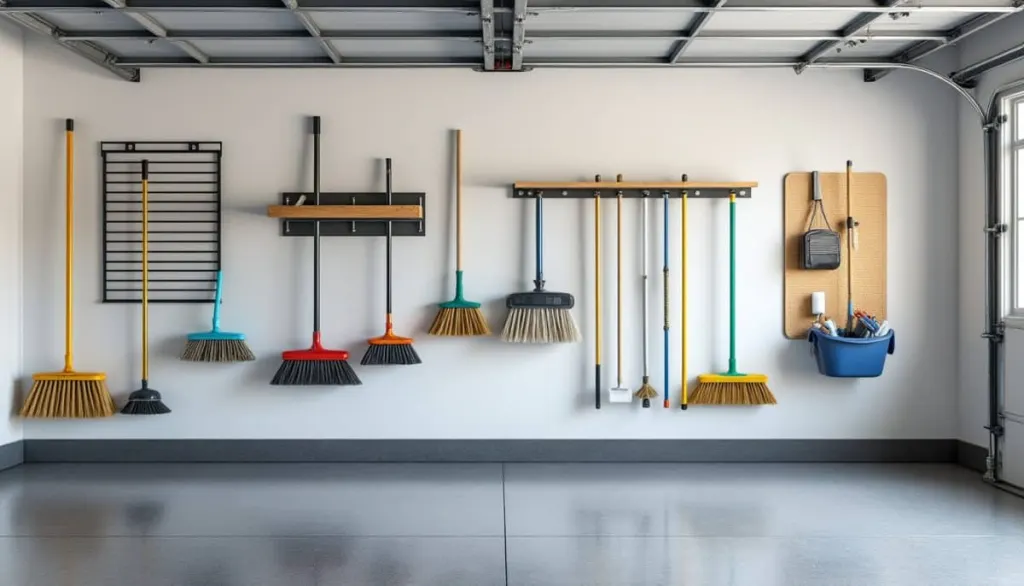 Smart Garage Broom Storage Ideas for a Tidy Space 🧹🚗