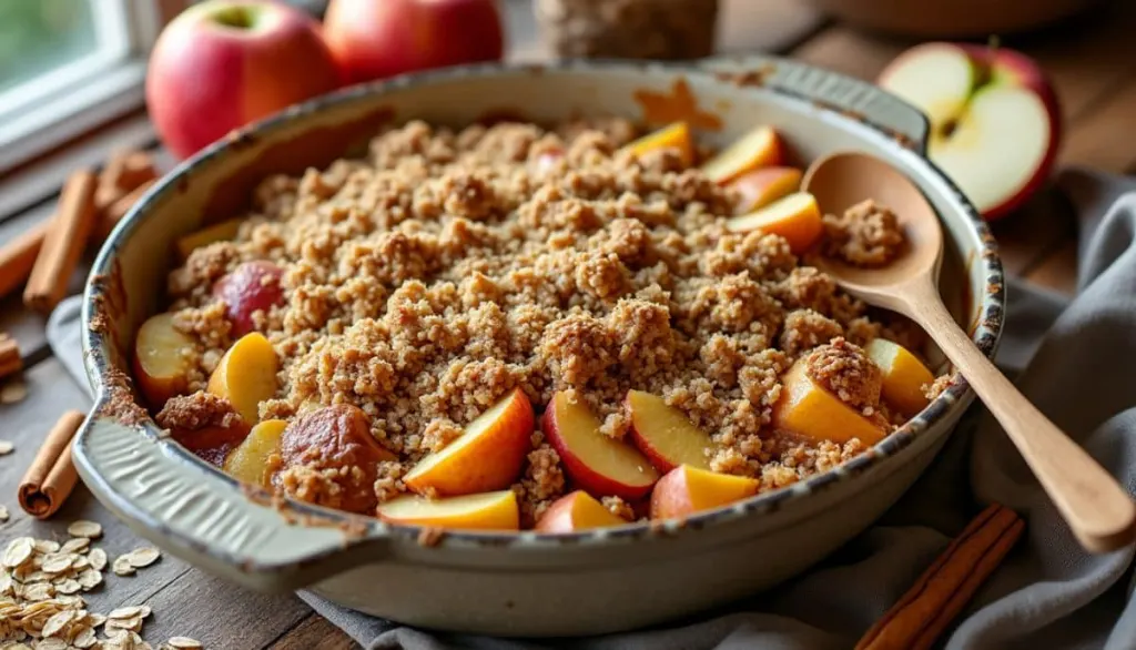 Crispy Gluten-Free Apple Crisp with Oat Crunch Topping