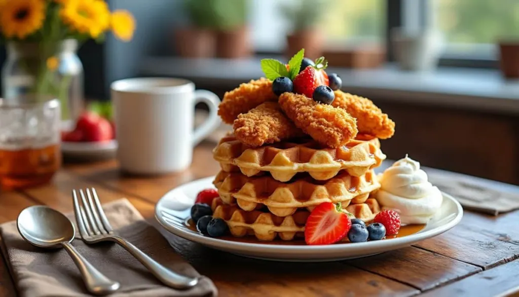 Brunch Bliss: The Ultimate Gluten-Free Chicken & Waffles