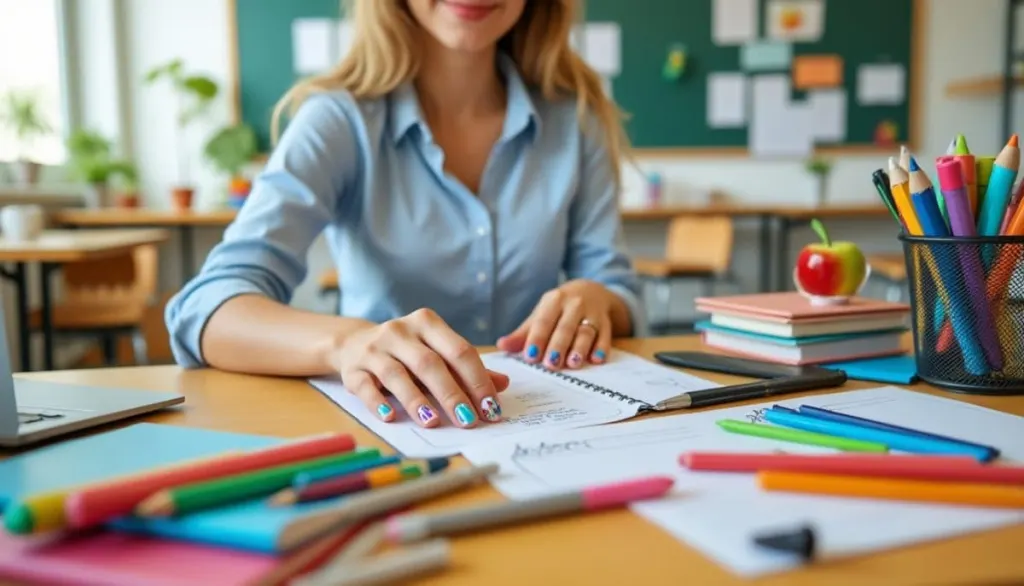 Classroom Chic: Top School Nails for Teachers in 2025 🍎💅