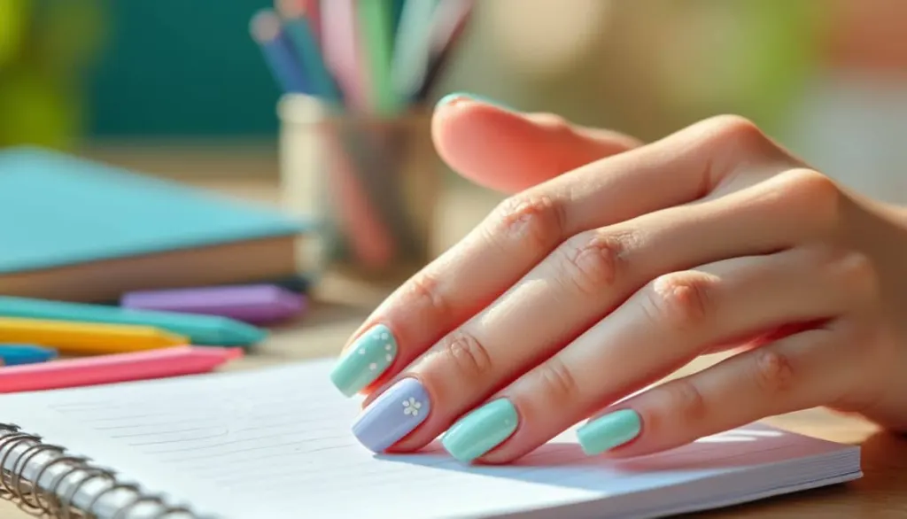 Easy Breezy Summer School Nails 🌸✨