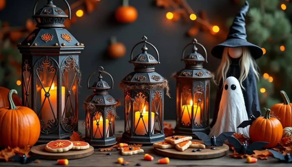 Spooky Charm: DIY Aged Metal Halloween Lanterns 🕯️🎃