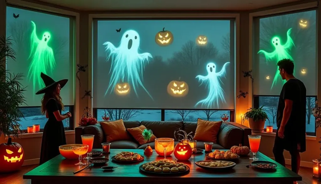 Blackout Blinds vs. White Screens: 🏚️🎃 Ultimate Halloween Projection Guide