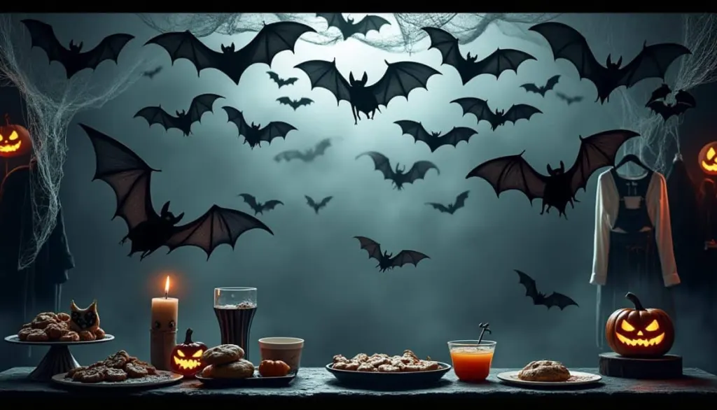 Spook Up Your Ceiling: Realistic Bat Swarm Decor for Halloween 🦇👻