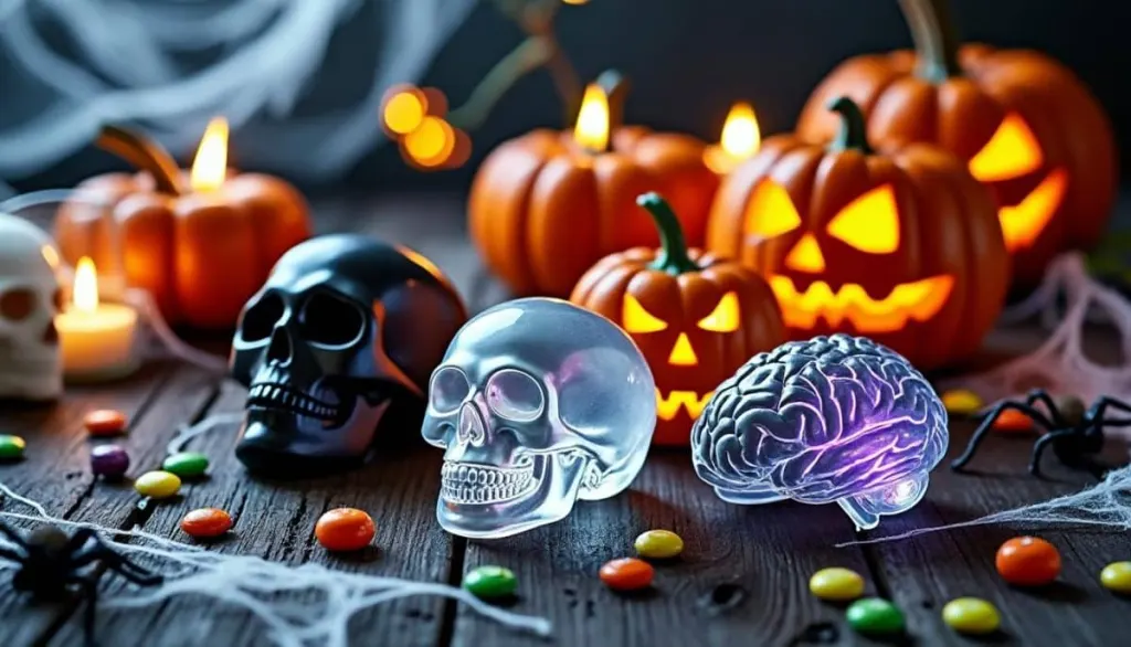 Spooky Halloween Ice Molds: Skulls, Pumpkins & Brains! 🎃💀🧠