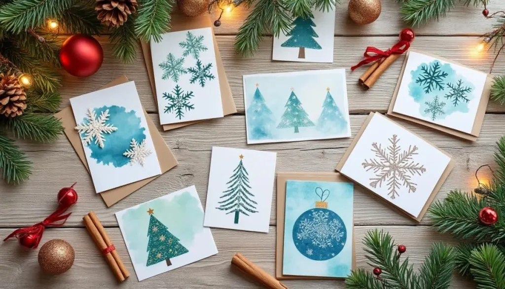 DIY Christmas Cards 🎨✨: Easy Tricks for Stunning Results