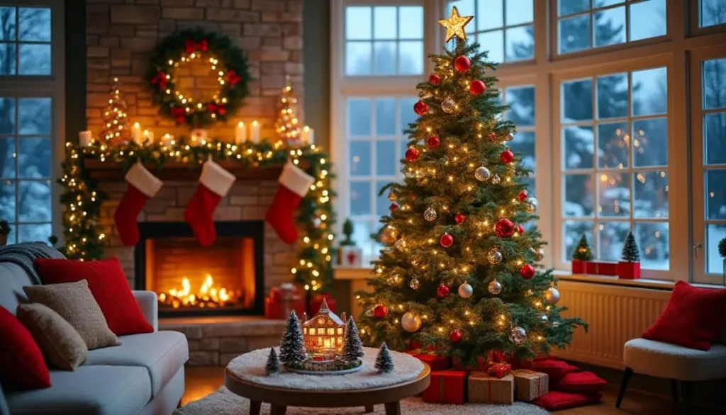 Festive Living Room Glow: Creative Christmas Decor Ideas 🎄✨
