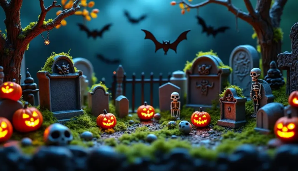 Spooky Mini Graveyard Ideas for Table Decor 🪦🎃