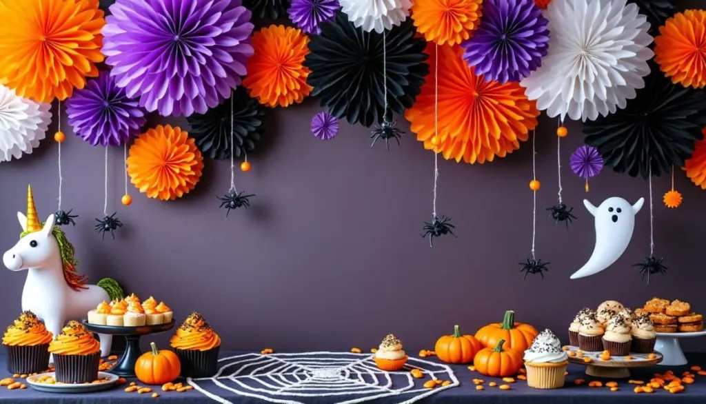 Spooky & Colorful: Halloween Paper Pom Poms DIY 🎃🦇