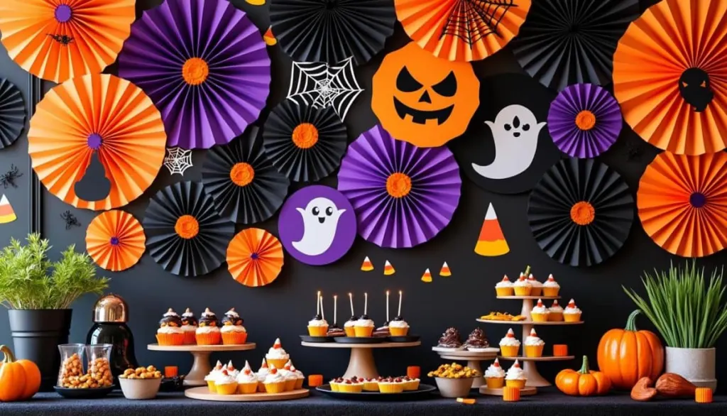 Spooky Giant Paper Rosettes for Halloween 🎃🦇