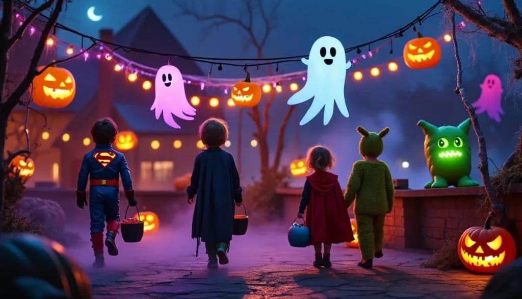 🎃 Roof Safety: Harness Up for Halloween Decorations! 🦺