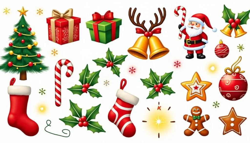 🎄 Festive Flair: Ultimate Christmas Icons Digital Pack 🎅