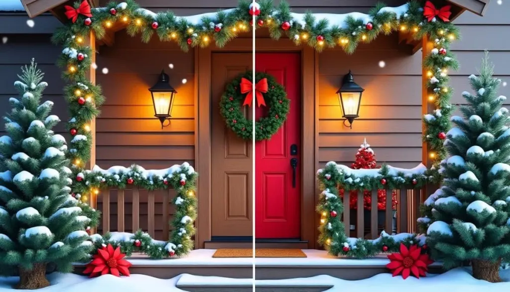 From Plain to Wow: Transform Your Porch for Christmas 🎄✨