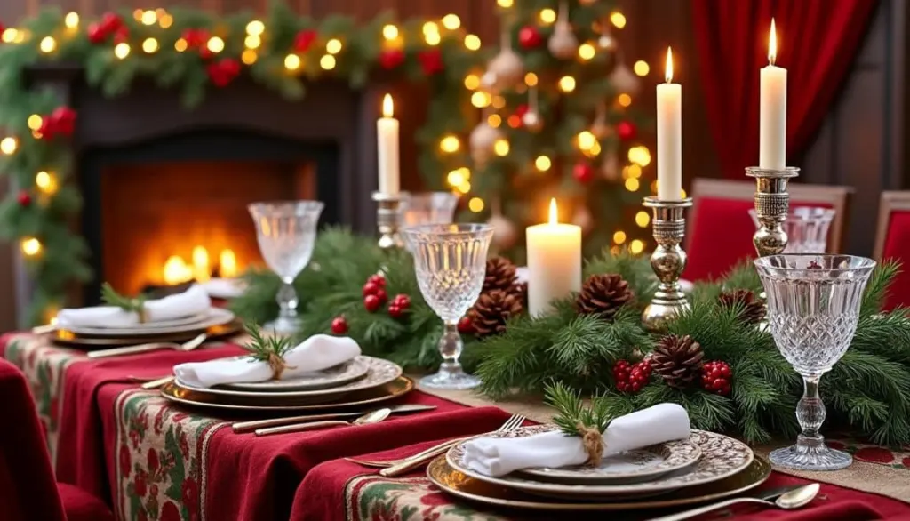 🎄 Sparkling Christmas Table Decor: Craft Your Stunning Tablescape ✨