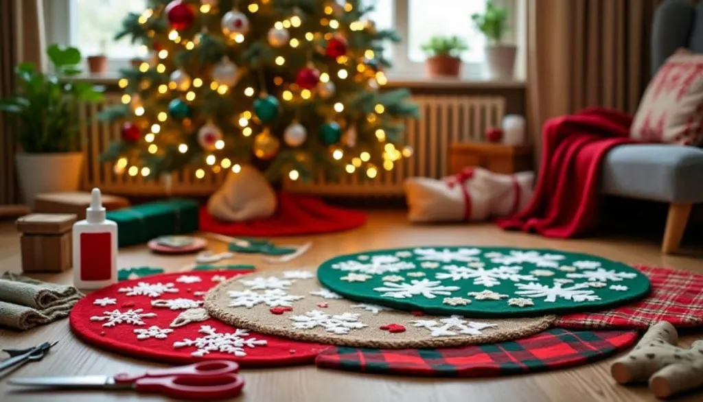 🎄 DIY Christmas Tree Skirts Under $20: Festive & Affordable Ideas ✂️