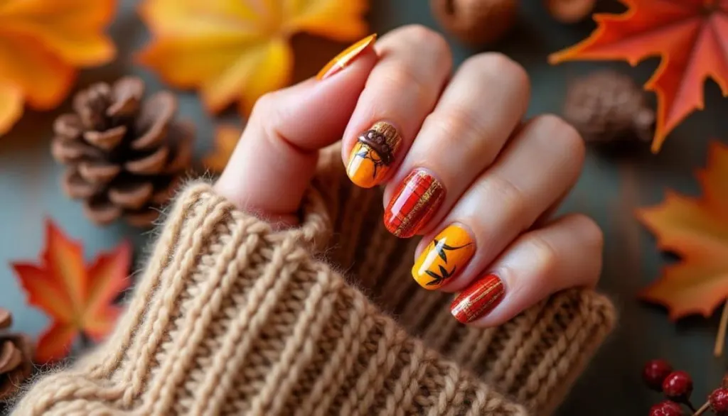 🍁 Cozy Fall Nails: Autumn Manicure Ideas for Thanksgiving