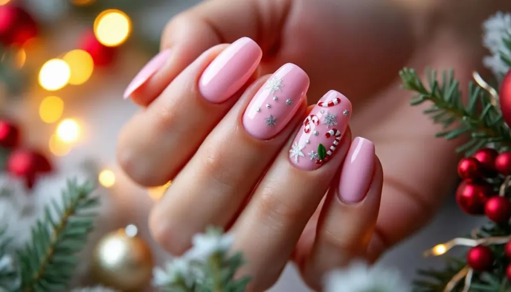 Think Pink! 🎀 Festive Christmas Nail Ideas for a Merry Manicure 🎄