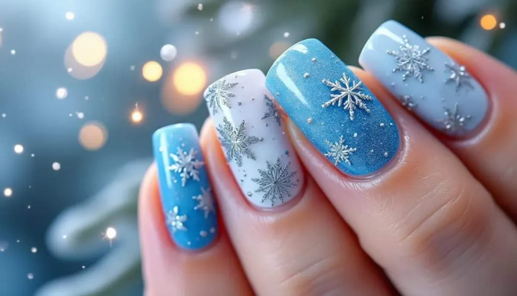 ❄️ Winter Wonderland Nails: Snowflake & Ice Art Tips ✨