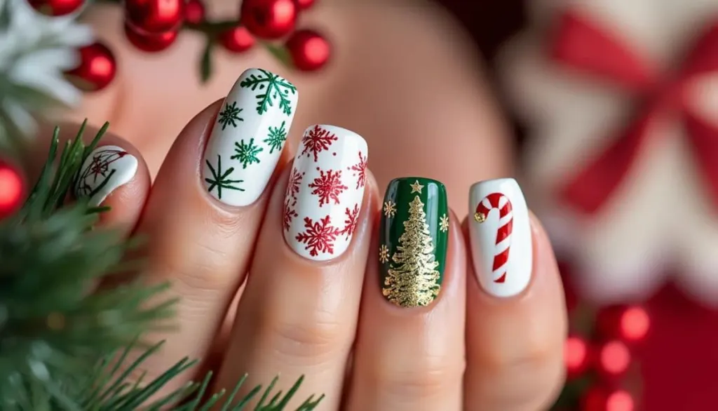 🎄 Sparkle Up: Ultimate Christmas Nails Tutorial ✨
