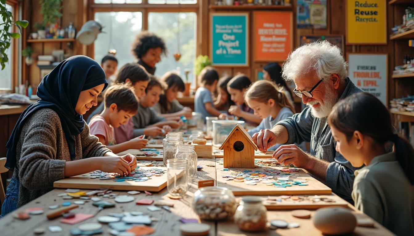 Ateliers créatifs : Inspirez-vous avec des projets DIY éco-responsables et zéro déchet