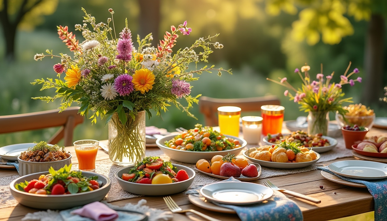 Célébrations zéro déchet : recettes et tables uniques