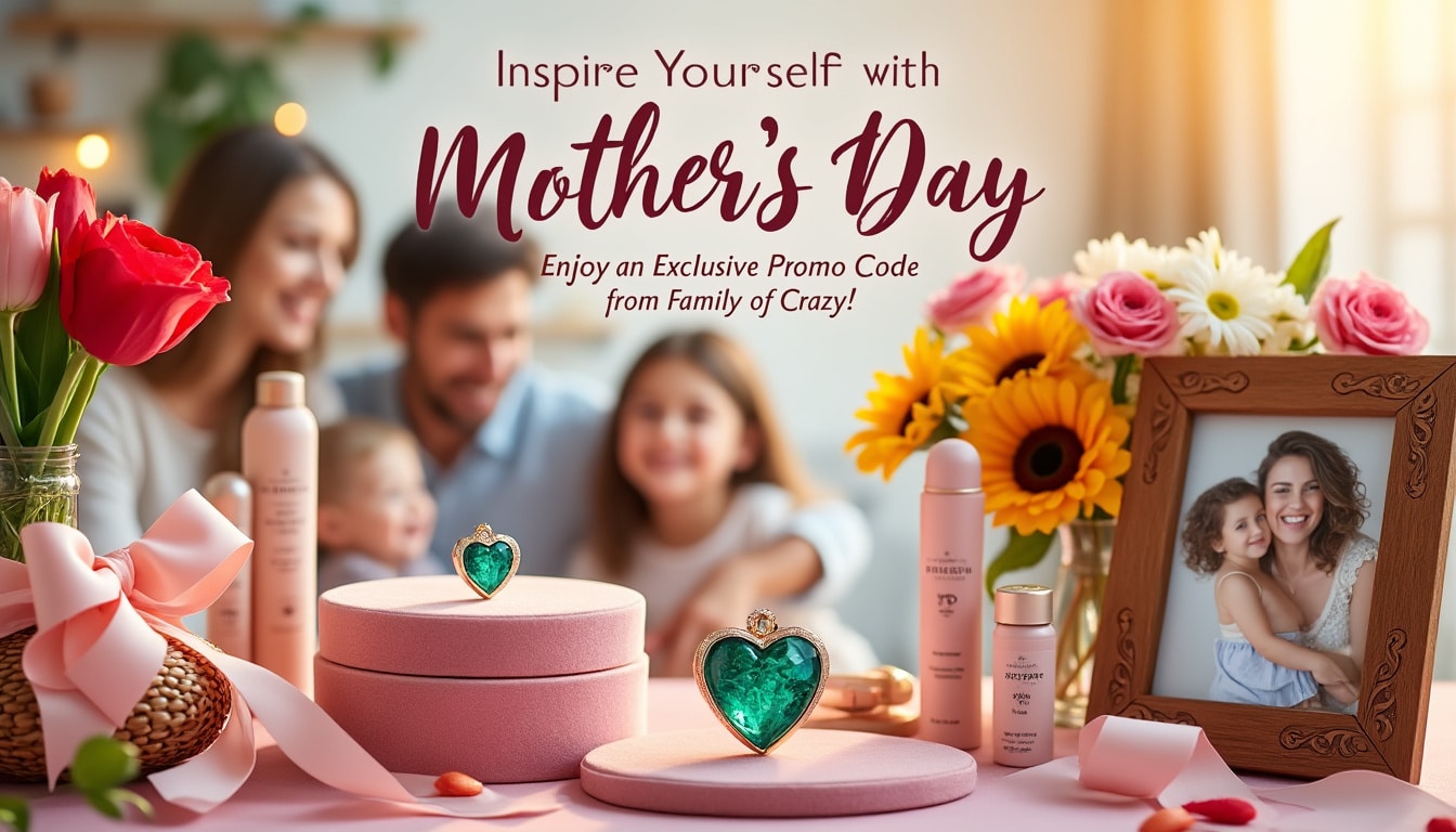 Inspirez-vous avec des idées de cadeaux pour la Fête des Mères et profitez d’un code promo exclusif de Famille de Dingue !