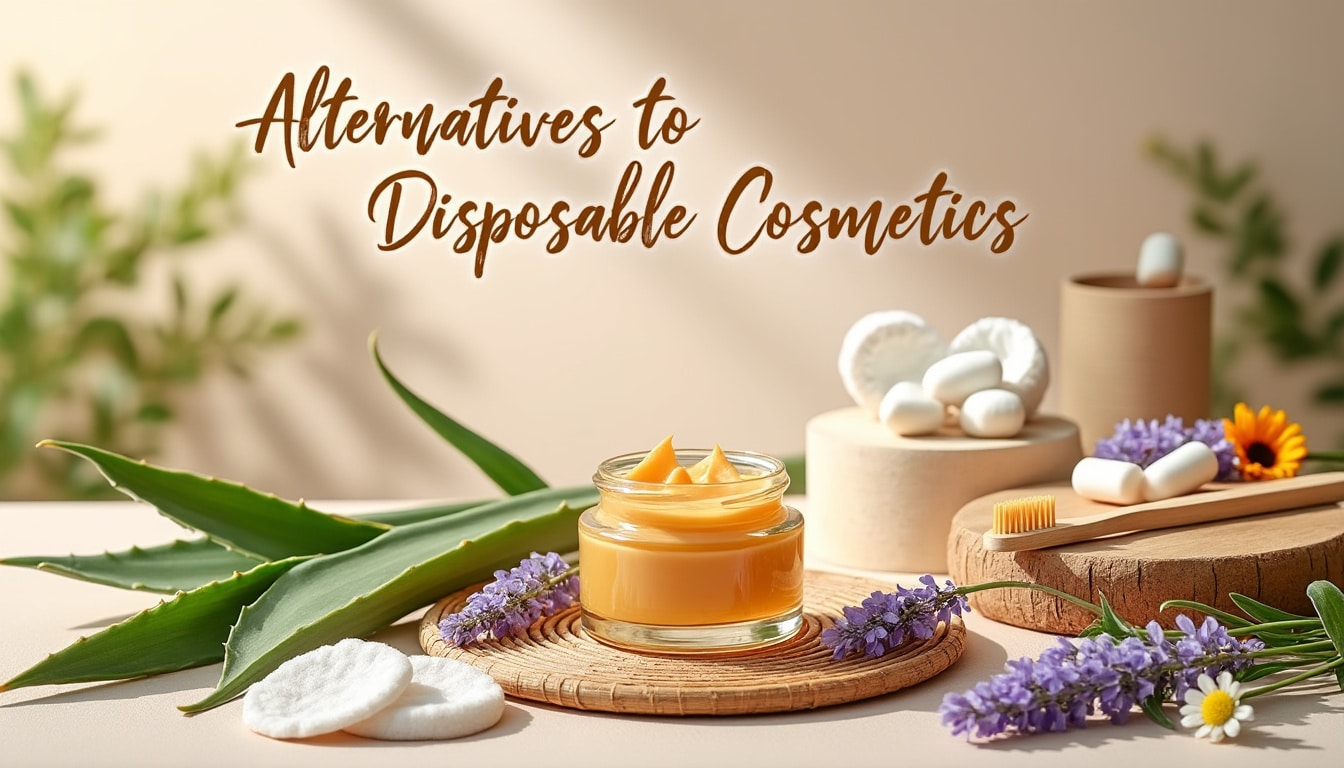 Les alternatives aux cosmétiques jetables