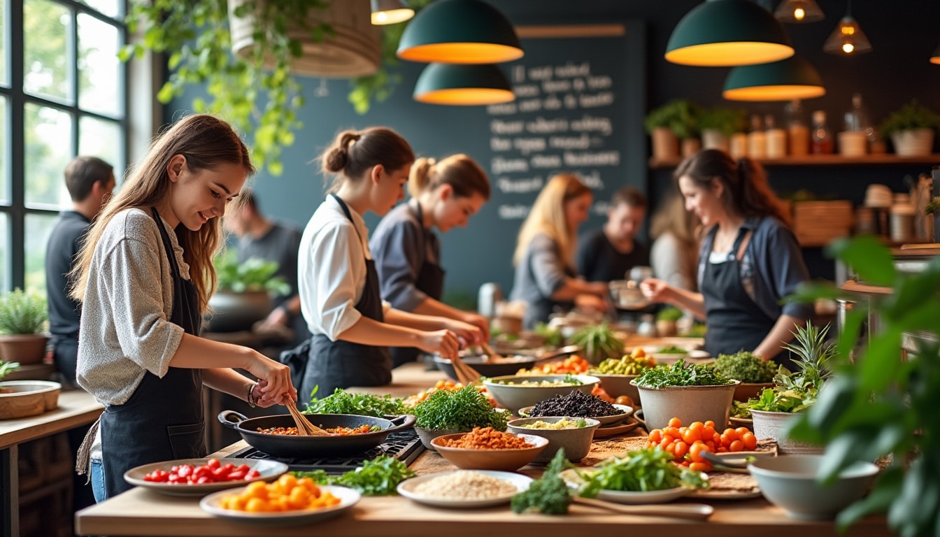 Plongée au cœur d’une école de cuisine à Paris : recettes vegan et philosophie zéro déchet