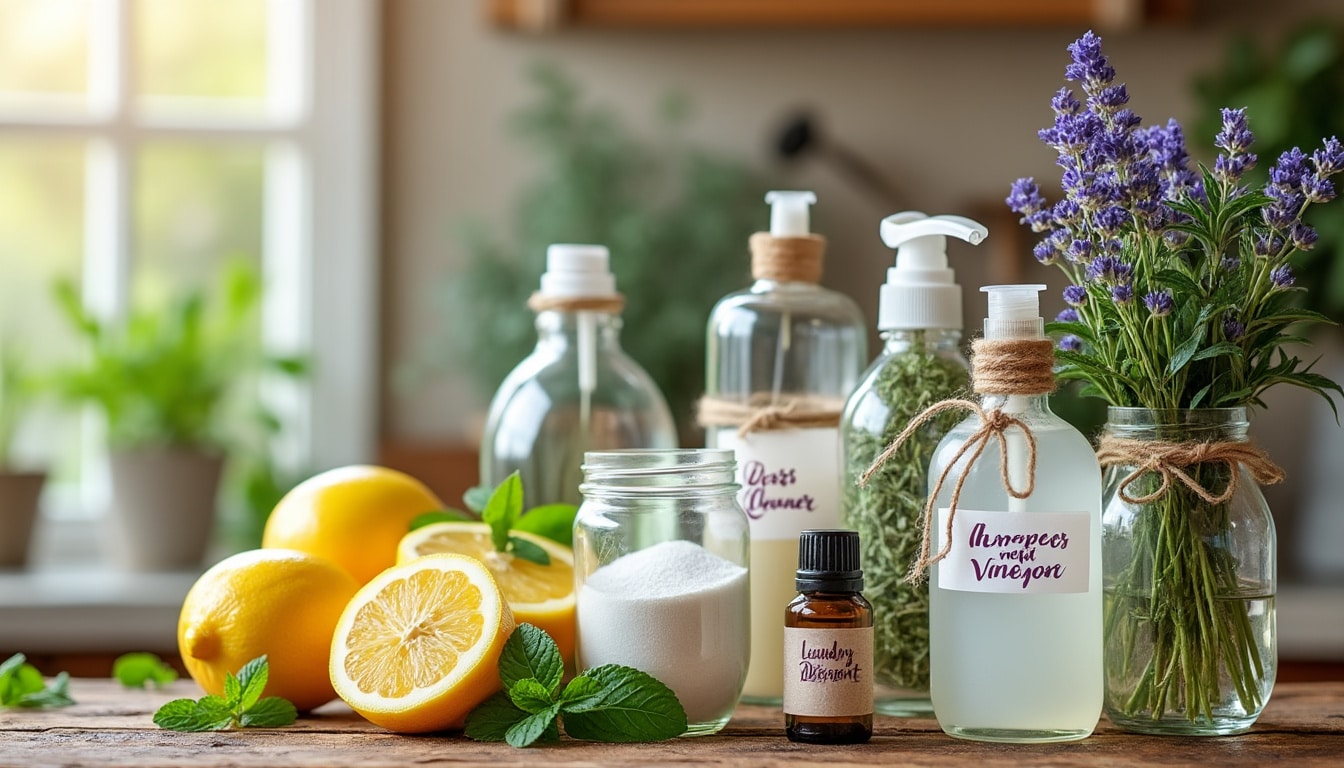 Produits d’entretien écologiques faits maison