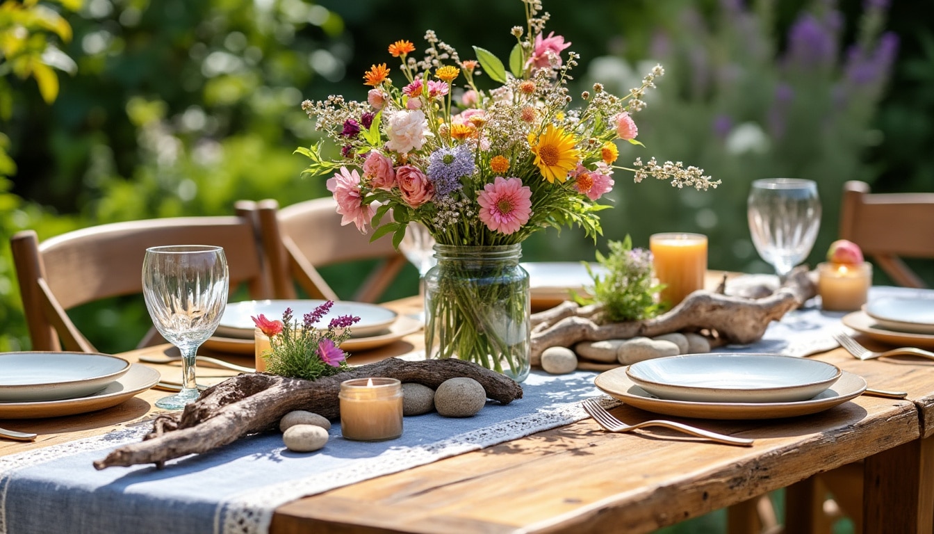 Art de la table : utiliser des éléments recyclés