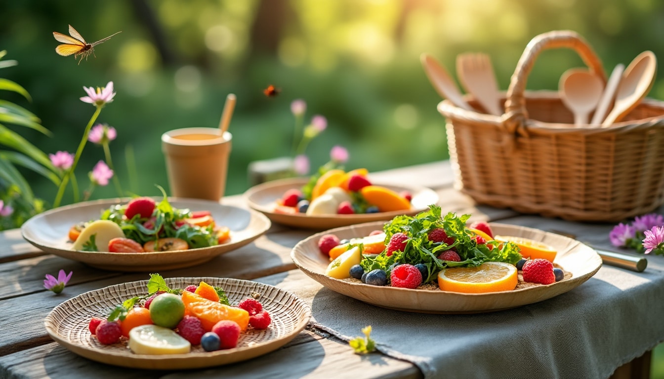 Des assiettes compostables : alternative aux plastiques