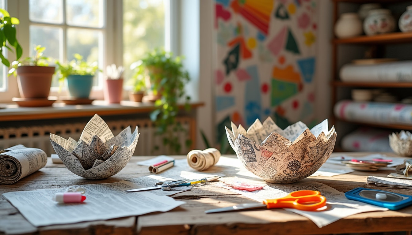 DIY : Concevoir des décorations à partir de vieux journaux