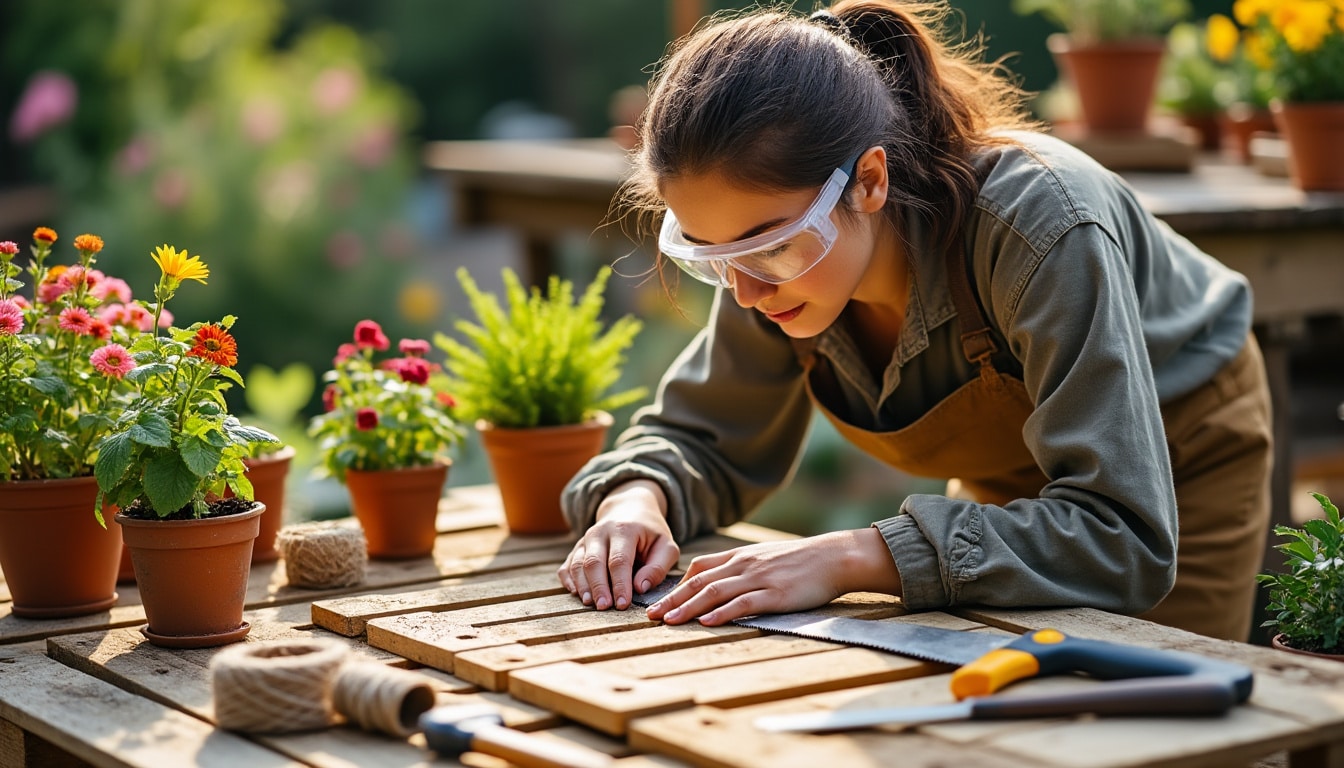 DIY : Construire des jardinières à partir de palettes