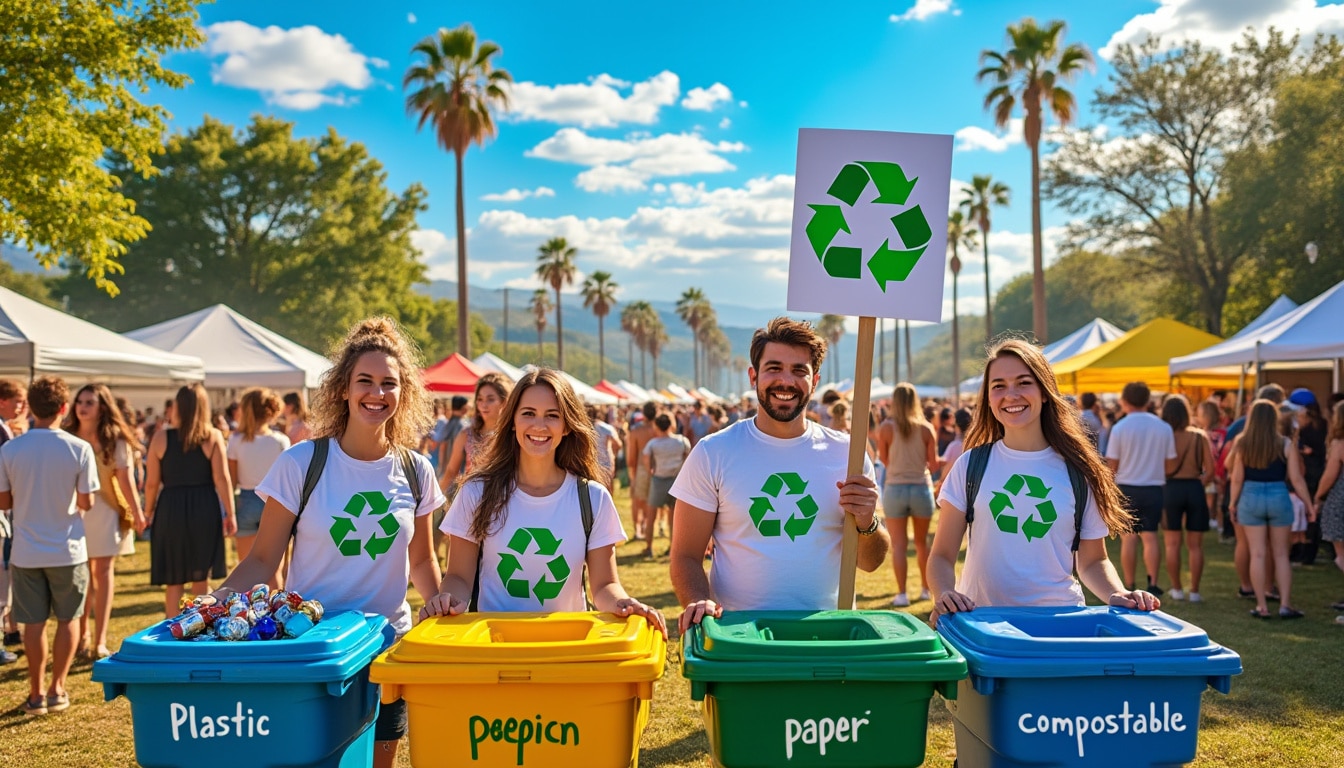 L’art du recyclage lors d’événements